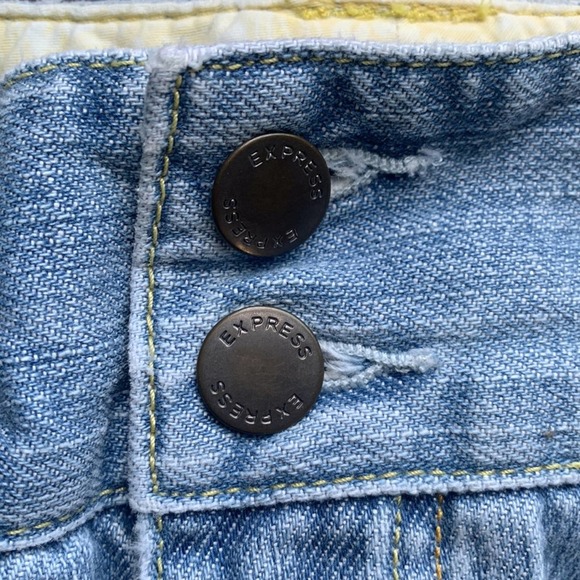 Express | Y2K Denim Mini Skirt size 12 - Picture 5 of 6